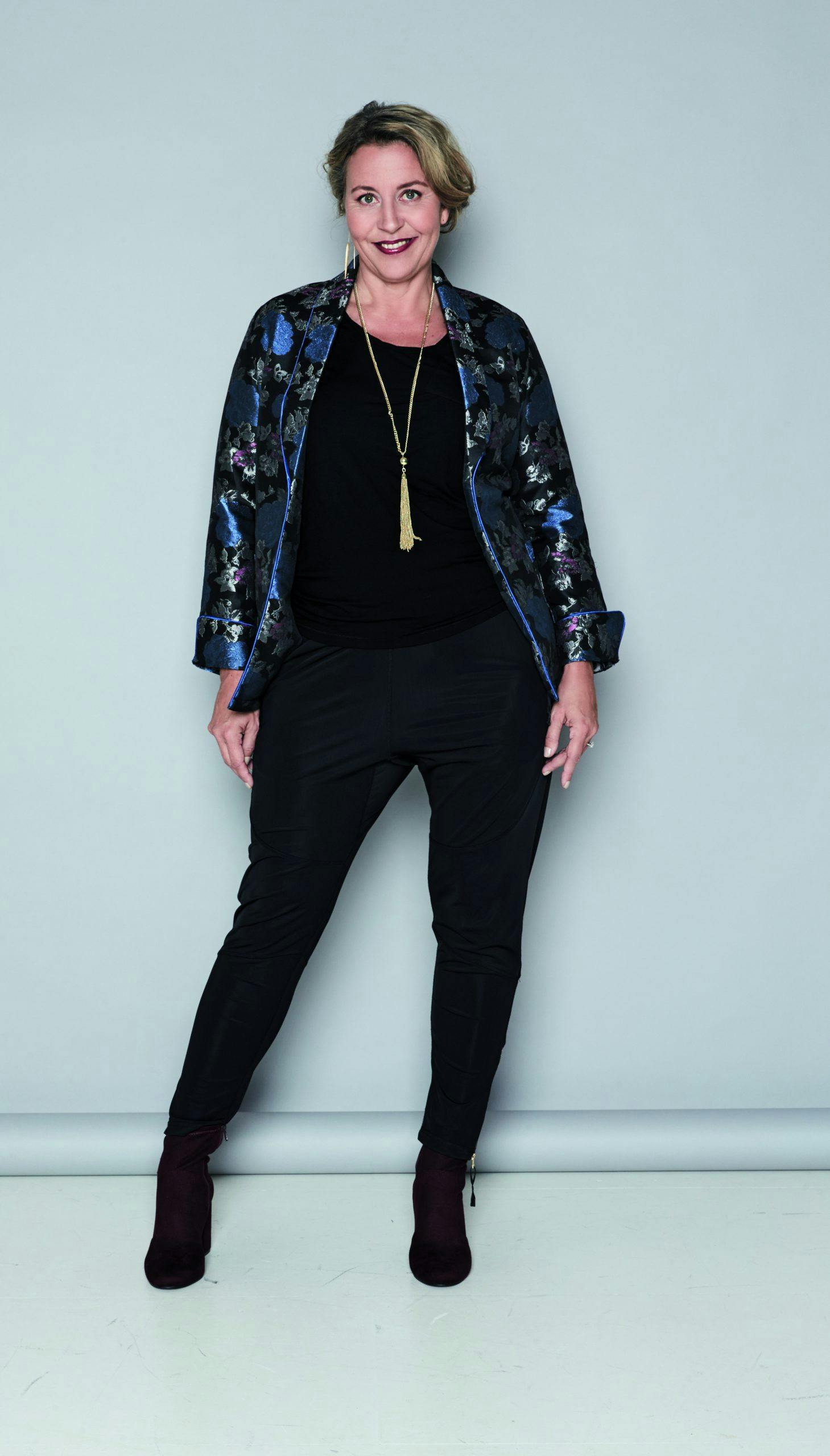 Lett fasong: atletisk kropp, kroppsfasong, blazer, jakke til ulike kroppsfasonger